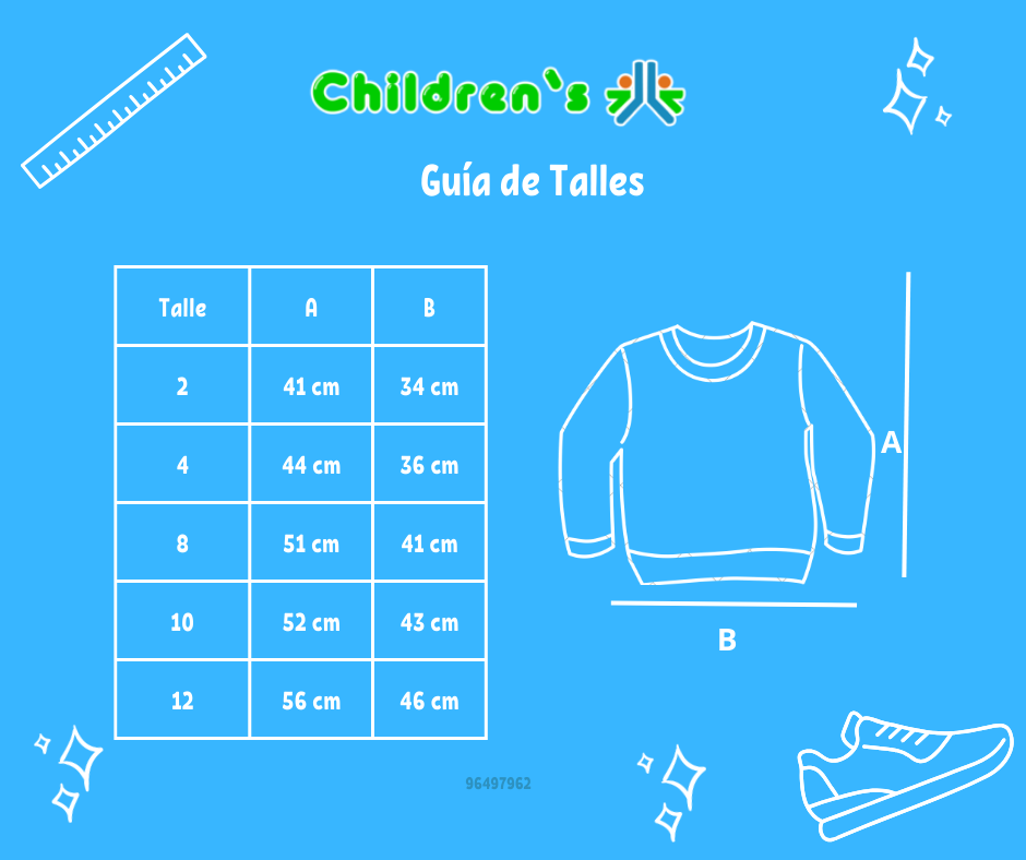 Guia de talles Buzo de Algodon Frizado Sin Capucha Estampado Aguila Calavera