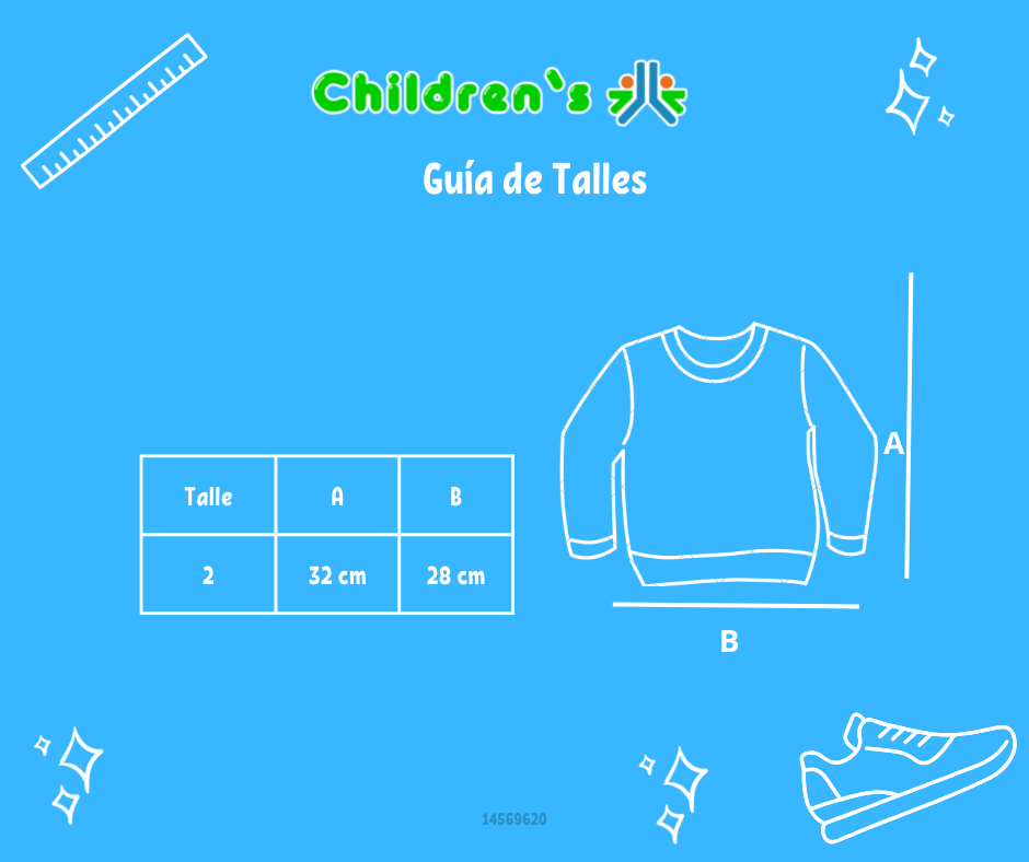 Guia de talles Buzo de Algodon Frizado Sin Capucha Estampado Jirafa