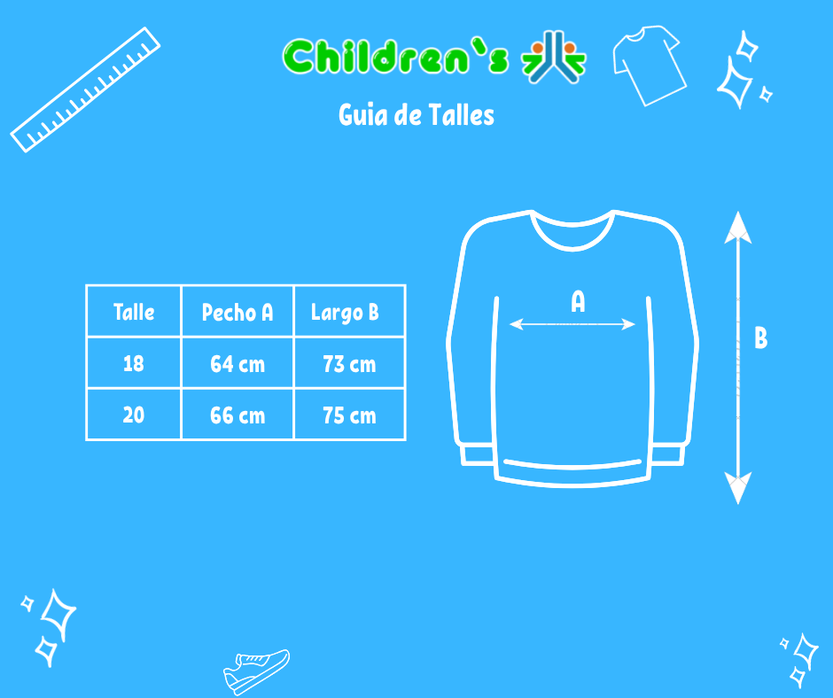 Guia de talles Camperon Gaban Corderoy Interior Viyela y Wata Capucha