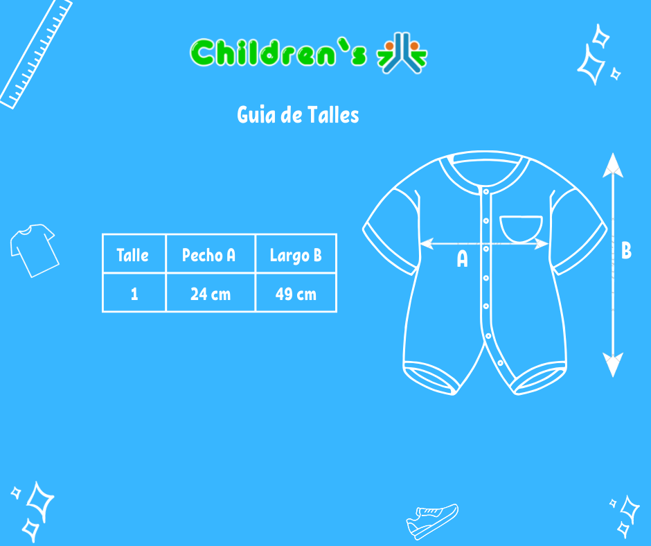 Guia de talles Enteritos Varios Enterito vestir Viyela pierre balmain con cuello Pierna Larga