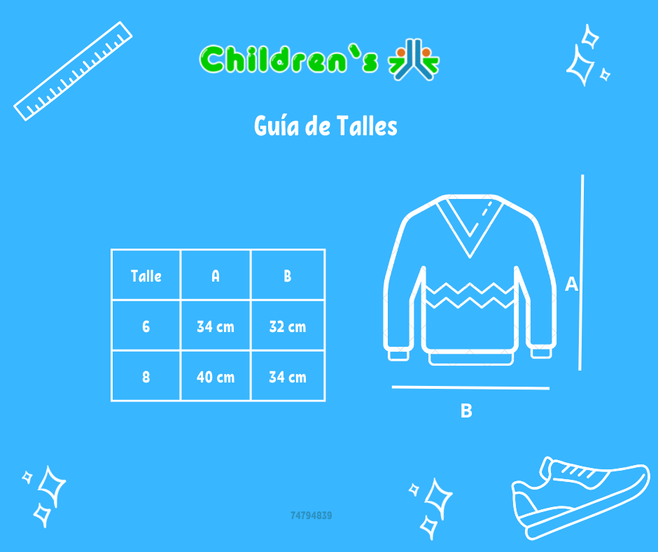 Guia de talles Pullover Sweater Tejido