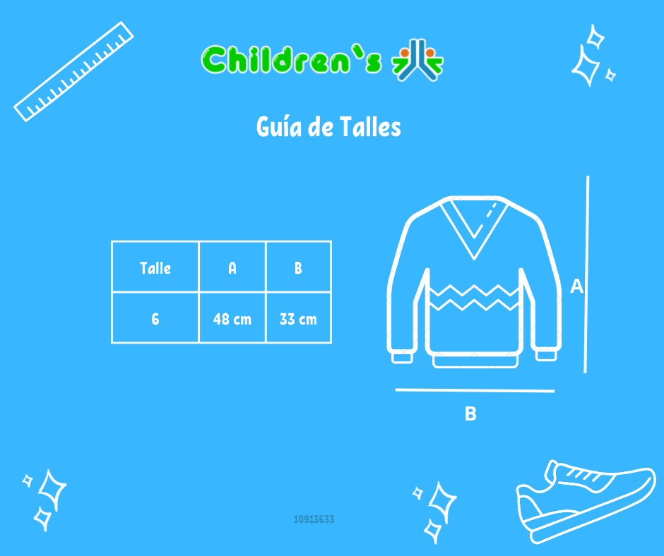 Guia de talles Pullover Sweater Tejido Calado