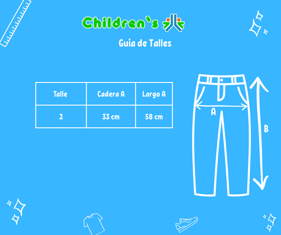 Guia de talles Pantalon Vestir Tela Mecanica