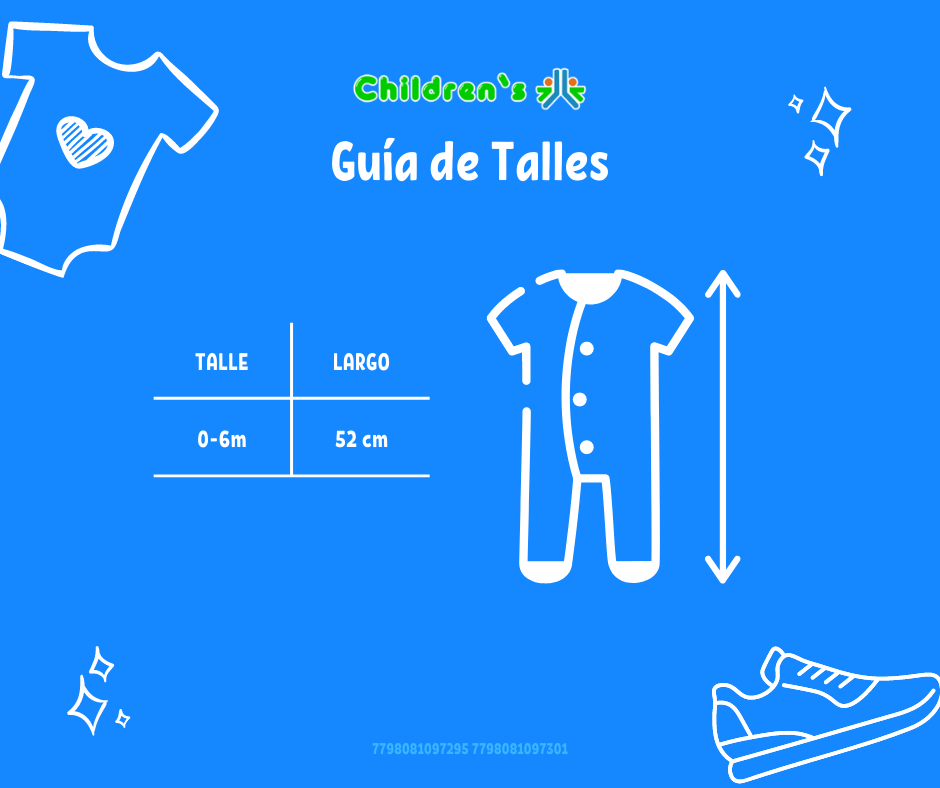 Guia de talles Enterito piel pelo largo, Simil Piel, corderito