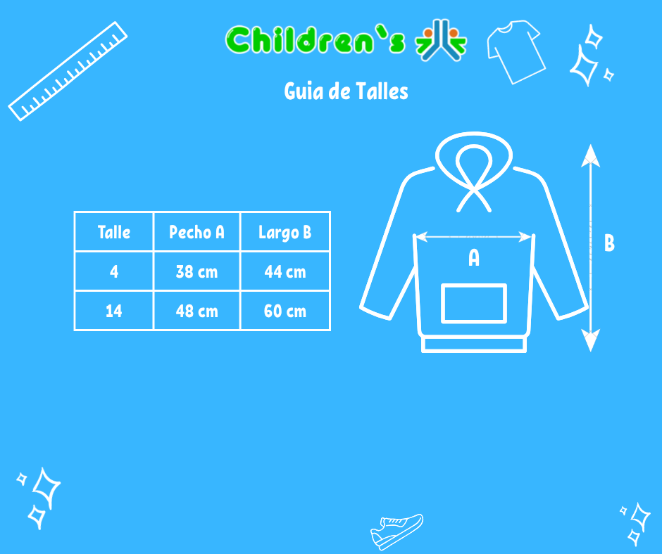 Guia de talles Buzo Polar Bordado Letras 05