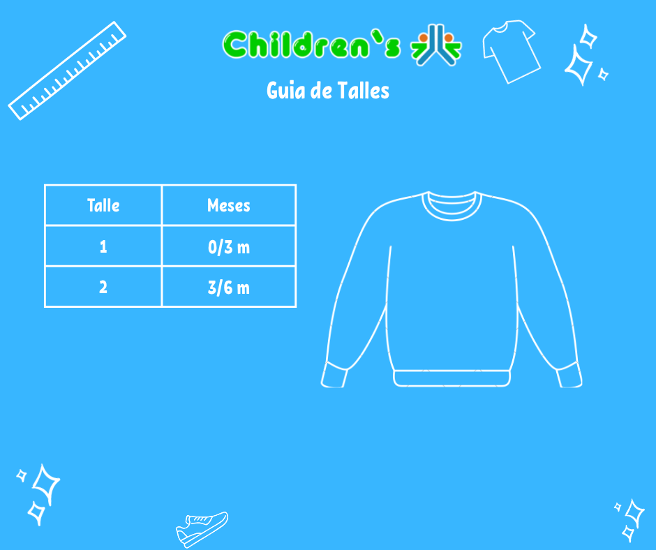 Guia de talles Buzo Polar con Bolsillo