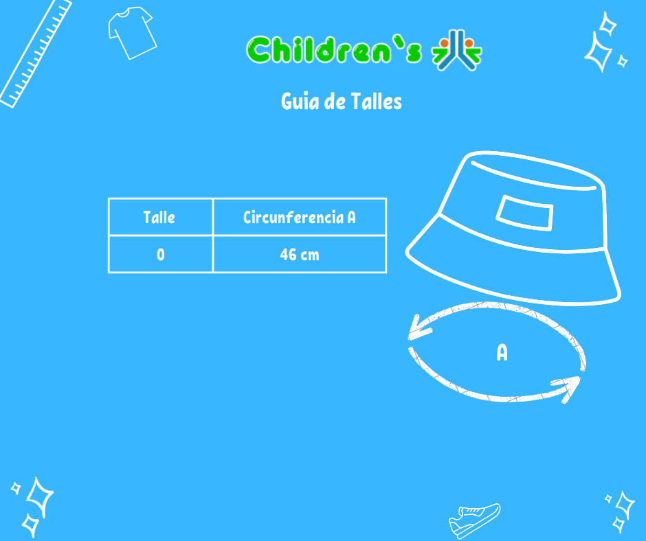 Guia de talles Gorro Piluso Tela Liso