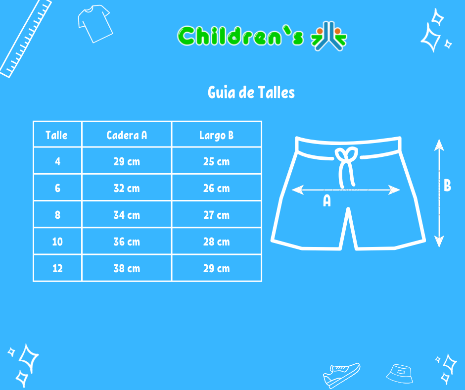 Guia de talles Short de Jean Gastado