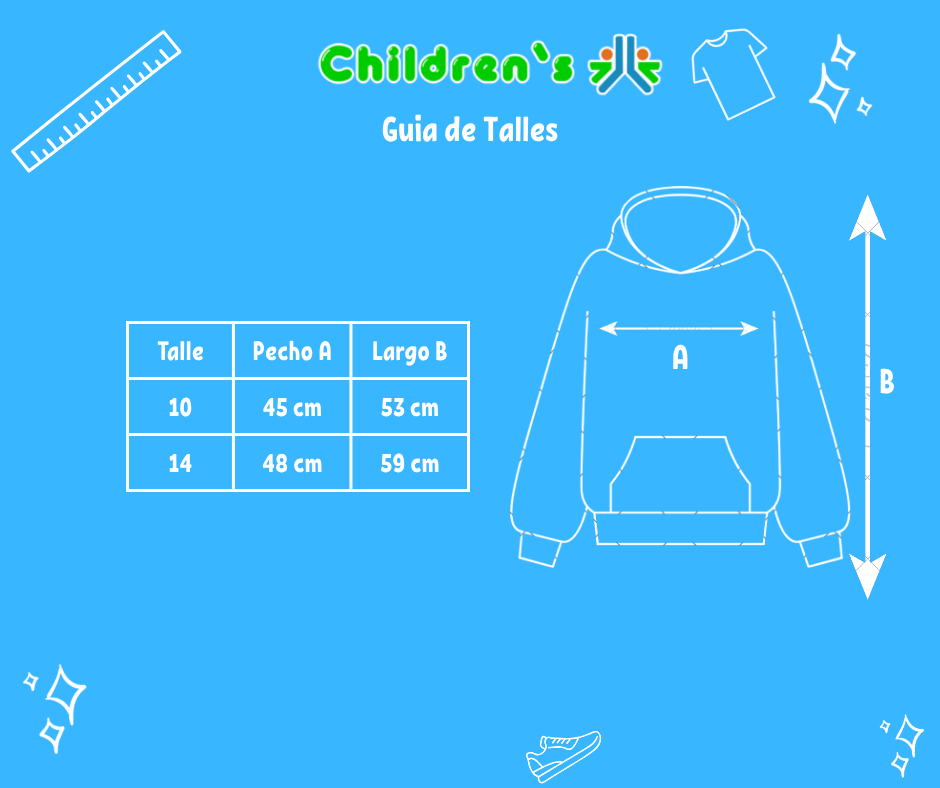 Guia de talles Buzo Polar con Aplique de Escudo TS