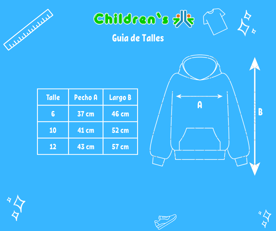 Guia de talles Buzo Polar Liso TYV