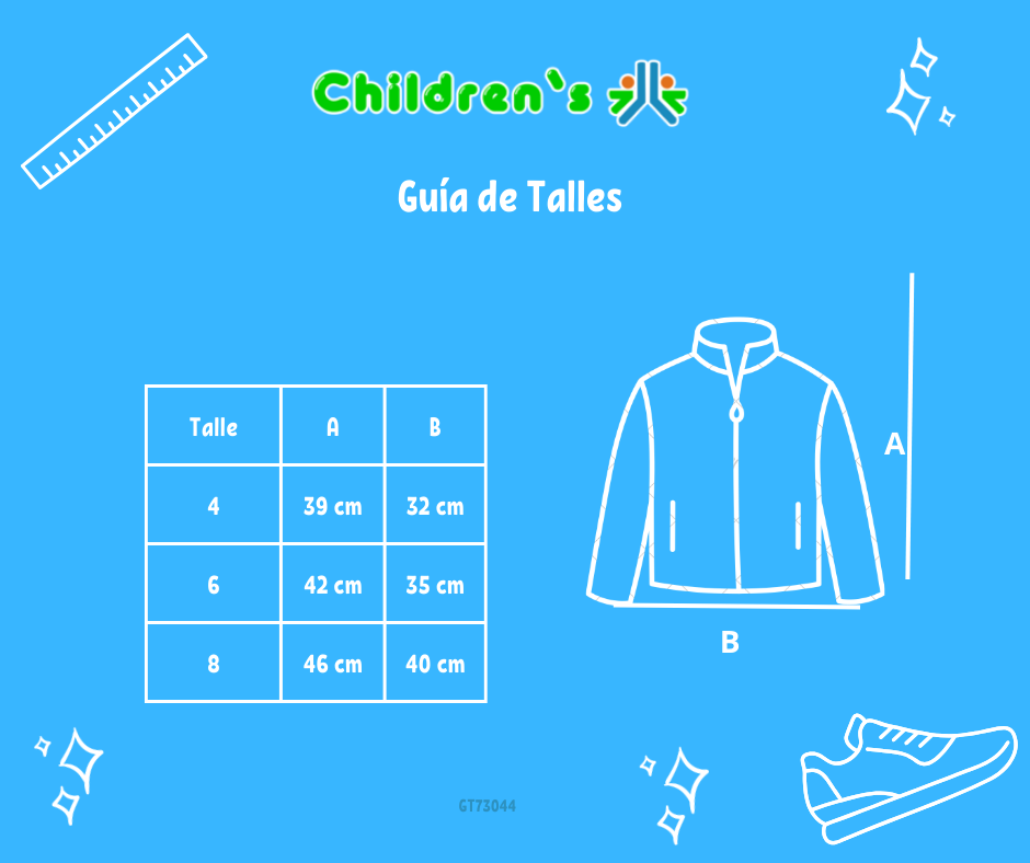 Guia de talles Campera tejida de lana rayada con capucha con cierre