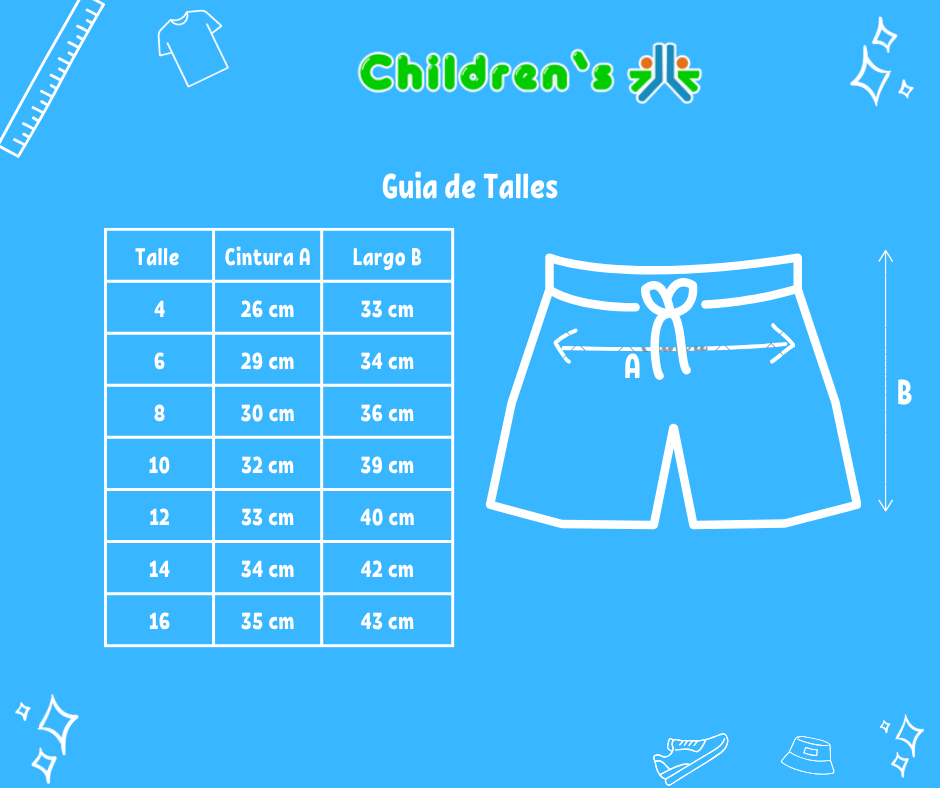 Guia de talles Bermuda Rustico De Algodon