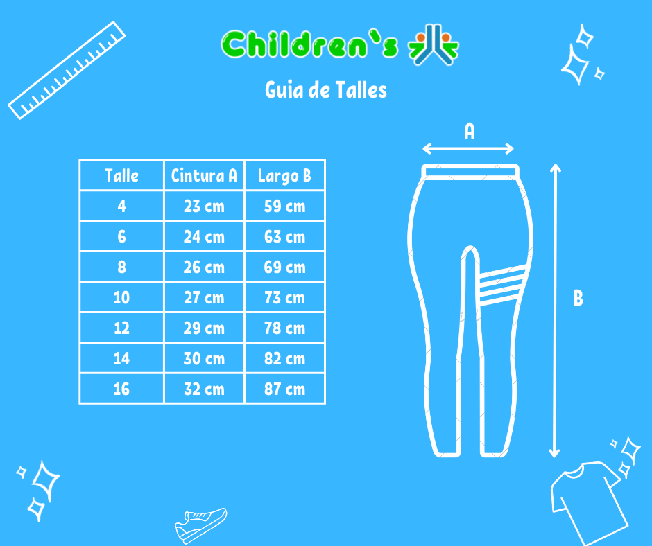 Guia de talles Calza Termica