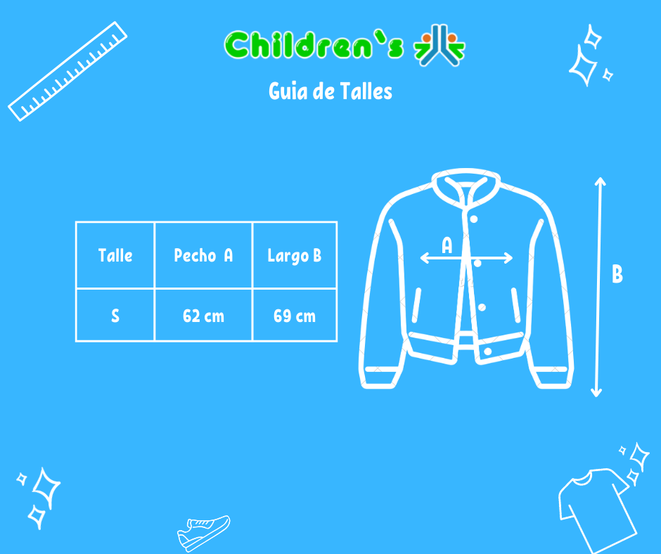 Guia de talles Camperon de corderoy interior cordero