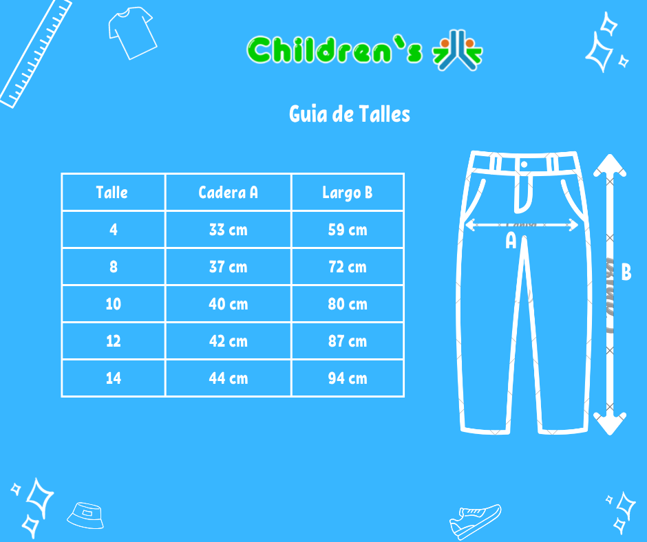 Guia de talles Pantalon Gabardina Pantalon Gabardina Cargo con Recorte en Bolsillo y Cintura Regulable