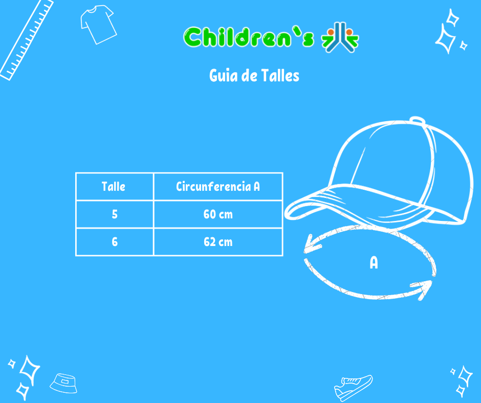 Guia de talles Gorro Cap Rayado