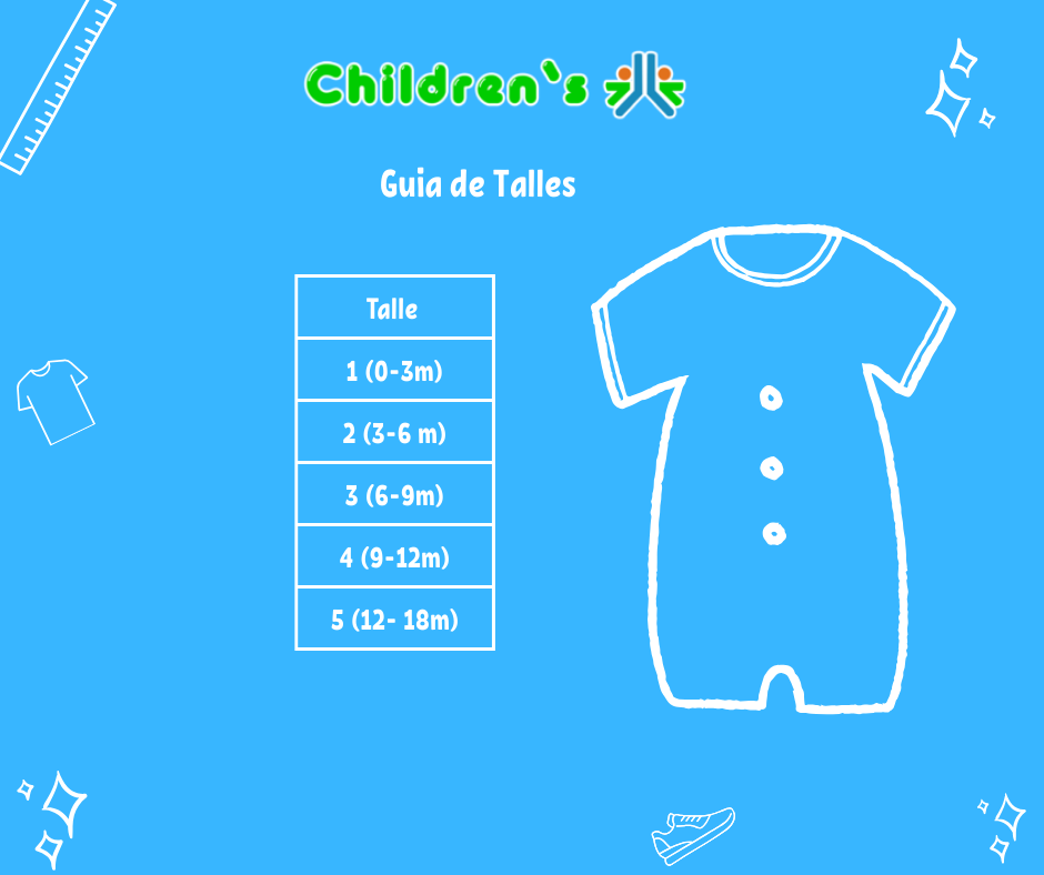 Guia de talles Body Camisa Manga Corta