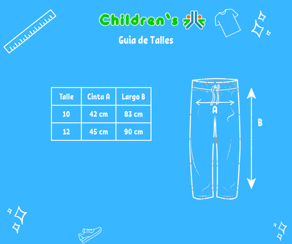 Guia de talles Pantalon Nieve Termico Silver Interior Polar (Con Wata)
