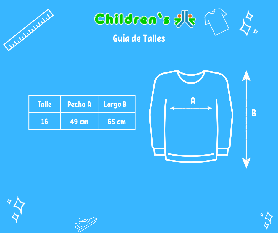 Guia de talles Camisaco tela escocesa con capucha y botones