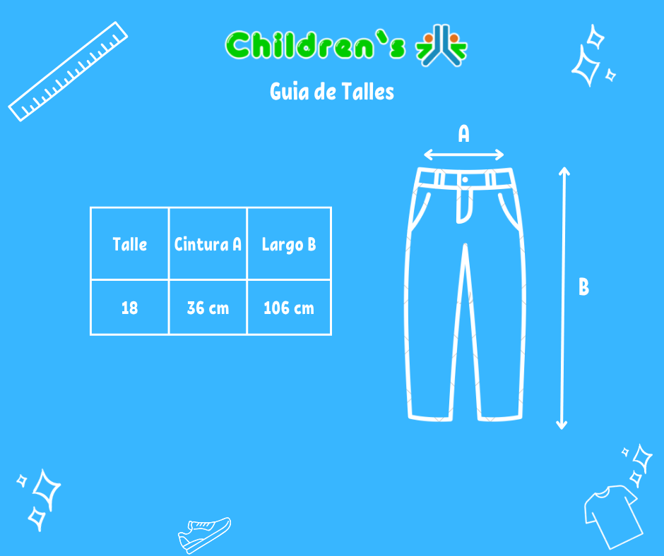 Guia de talles Pantalon Cuero Ecologico Animal Print