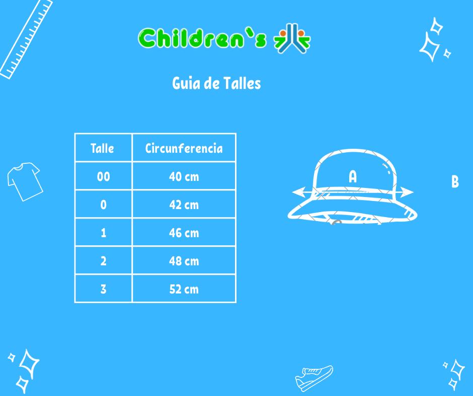 Guia de talles Gorro Piluso Liso