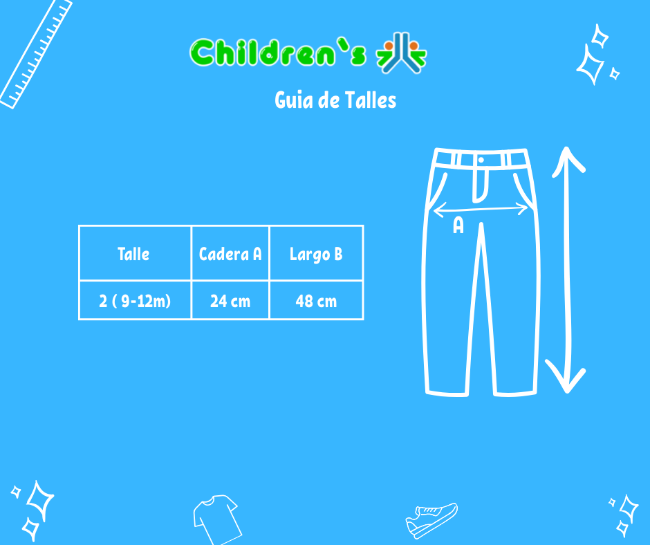 Guia de talles Pantalon de Vestir Gabardina elastisada