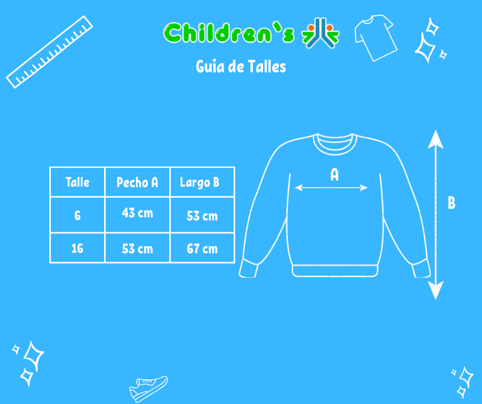 Guia de talles Buzo Termico Premiun