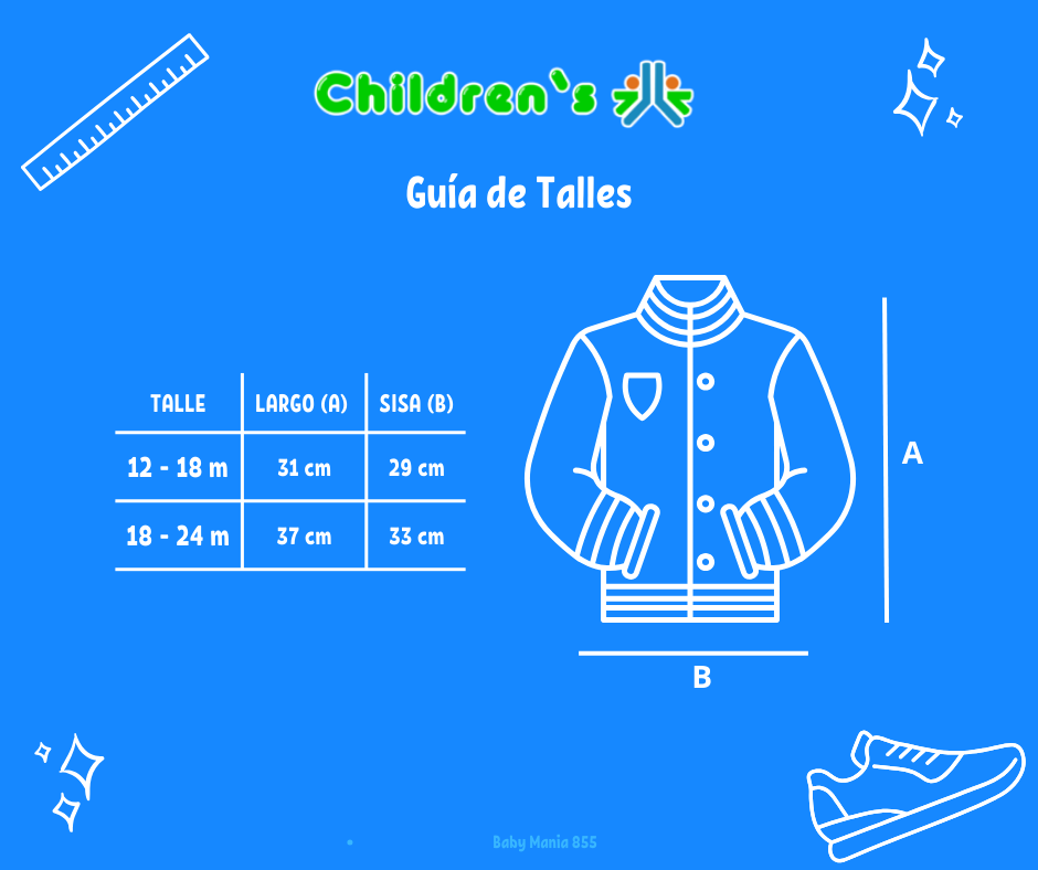 Guia de talles Campera Piel Con Capucha estampada