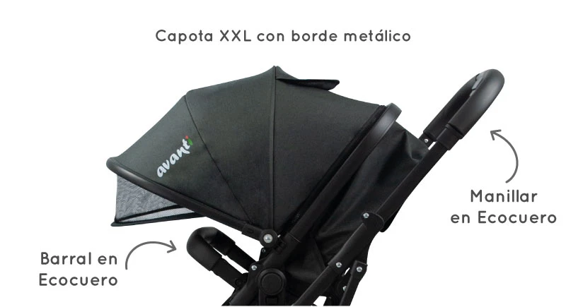 Tabla de talles — Cochecito Compacto Travel System 3 En 1 Ibiza