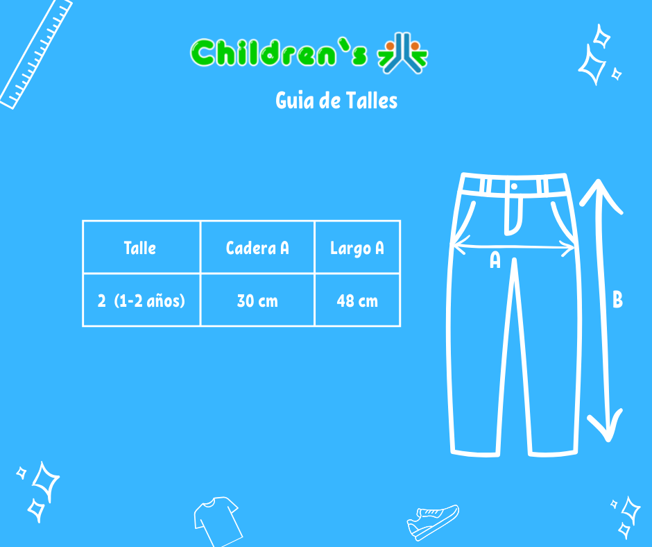 Guia de talles Pantalon Tela Mecanica