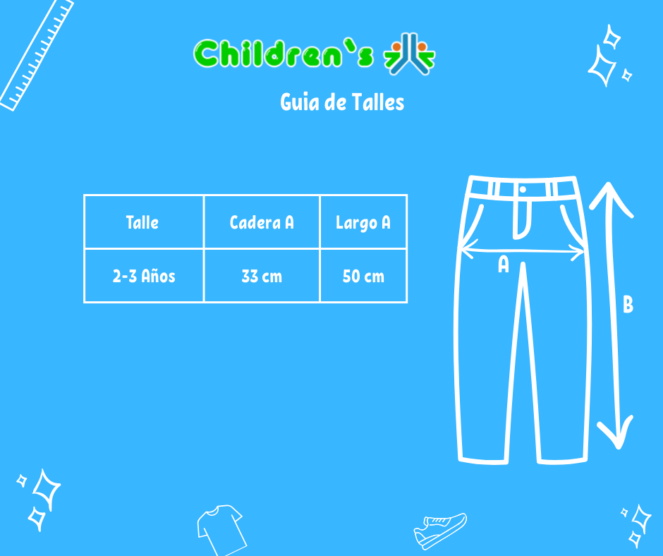 Guia de talles Pantalon con pinza y cintura elastizada tela mecanica