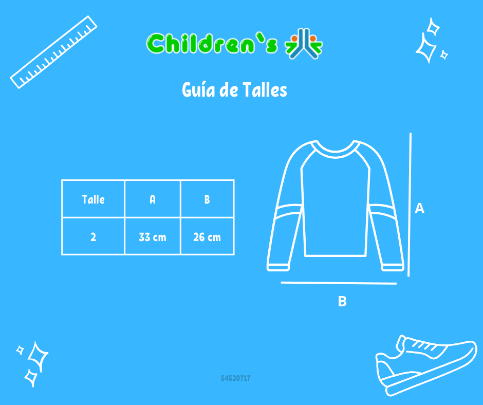 Guia de talles Remera Manga Larga Cuello Flores Rococo con cinta y bordado