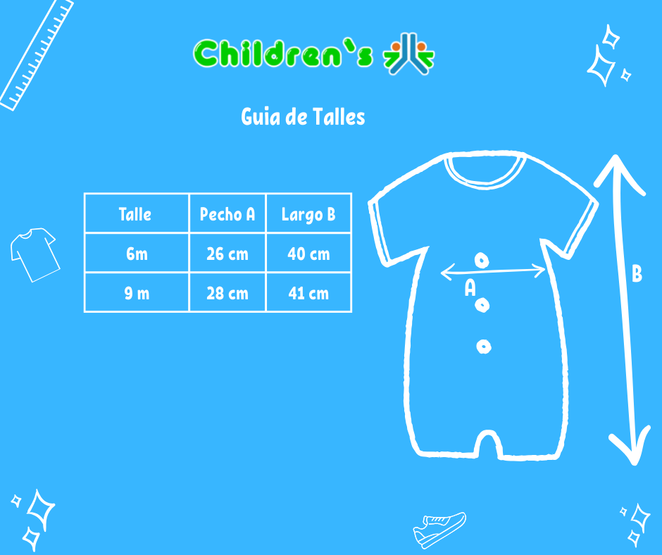 Guia de talles Enteritos Babucha