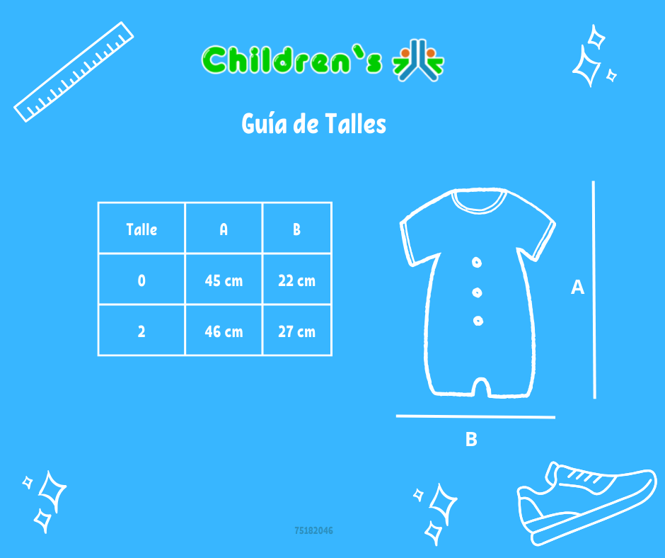 Guia de talles Enteritos Babucha punto smock bordado rococo manga larga