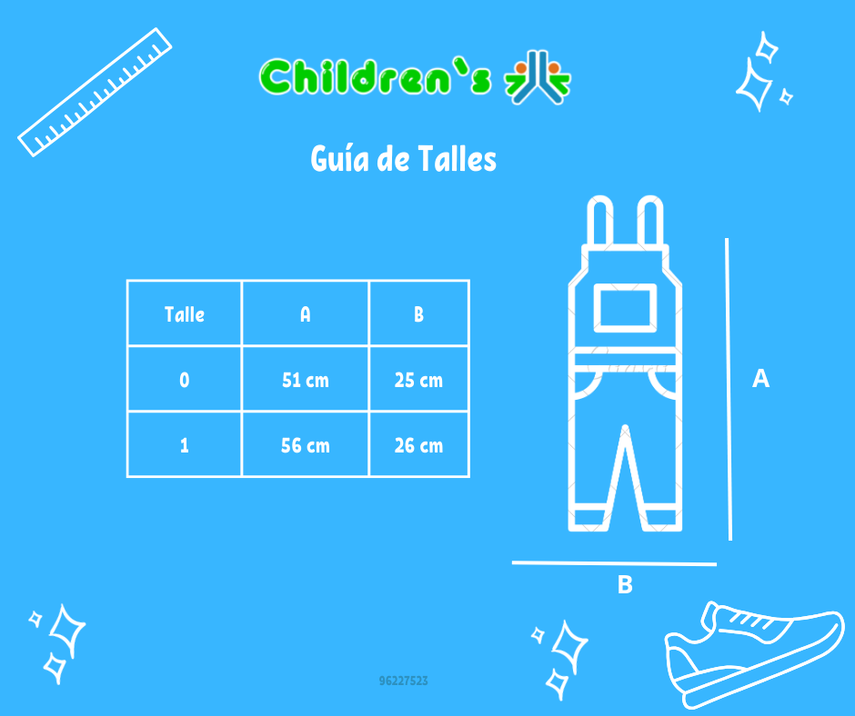 Guia de talles Jardinero Largo Gabardina Estampado de Flores