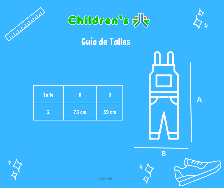 Guia de talles Jardinero de Lino Bordado