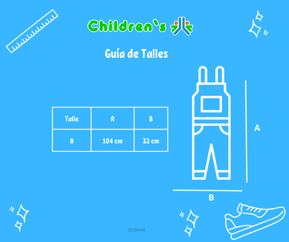 Tabla de talles — Jardinero Largo Jeans