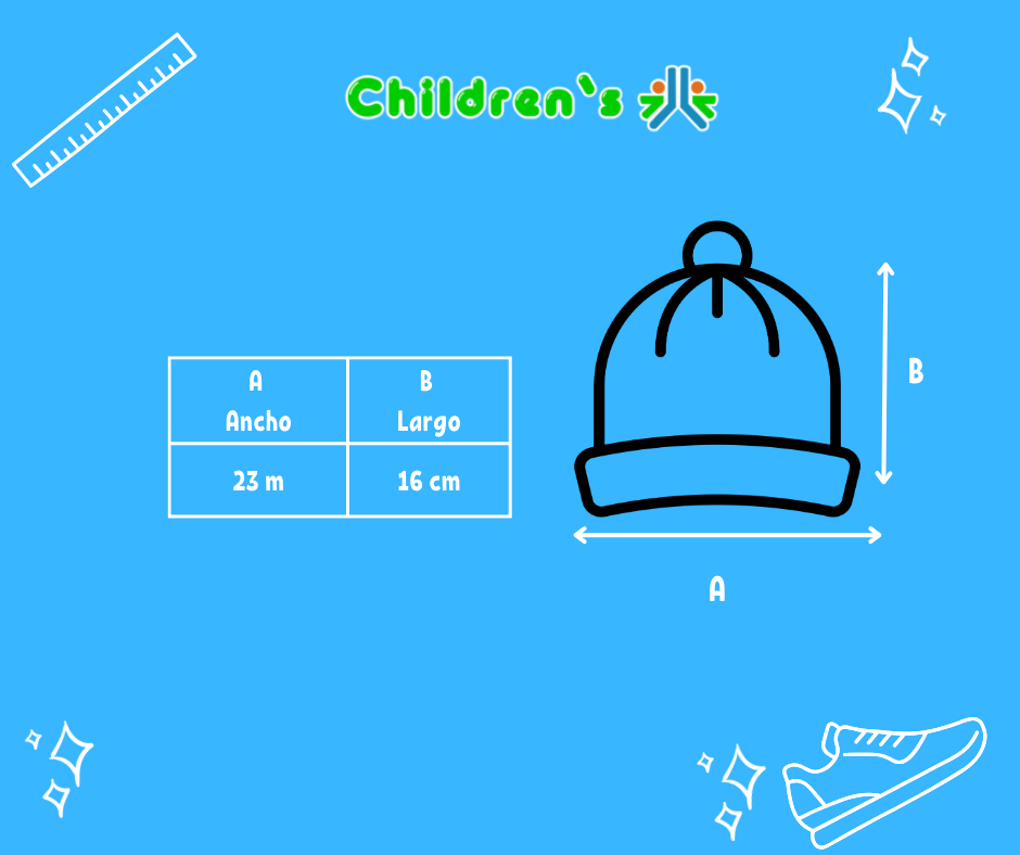 Guia de talles Gorro con Orejas Piel