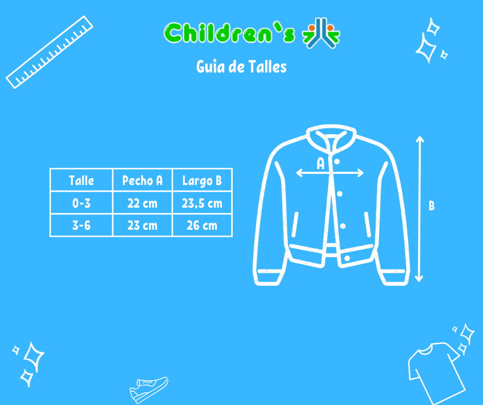 Guia de talles Saquito De Algodon