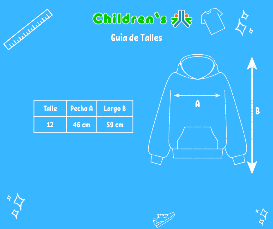 Guia de talles Buzo Polar Combinado