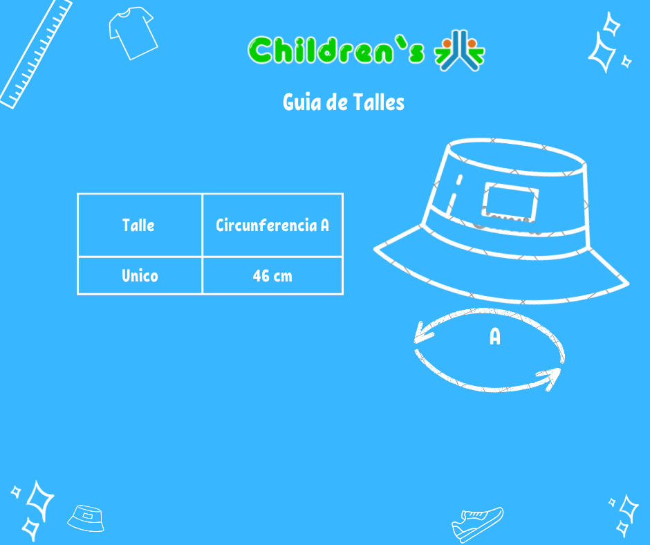 Guia de talles Gorro Piluso Broderie Con Volados