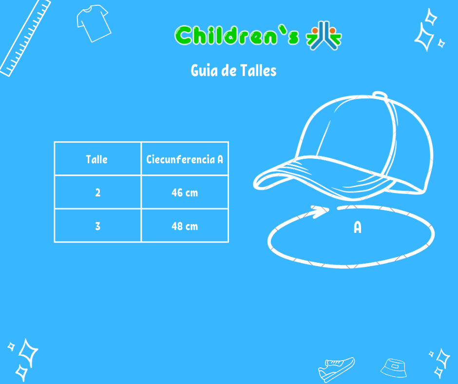 Guia de talles Gorro Piluso Gabardina Estampado