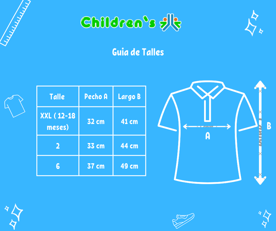 Guia de talles Chomba Rayada