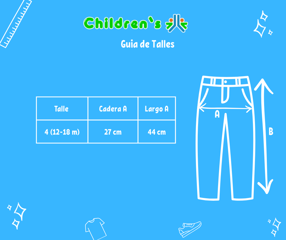 Guia de talles Pantalon Alpaca Recto Con Tiradores