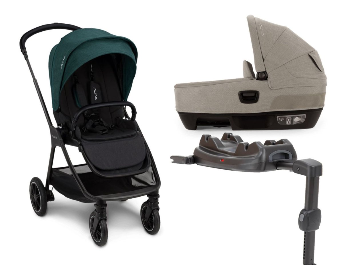 Cochecito Triv Next + Moises Carry Cot Cari Next + Base para huevito I-Base LX2 (R129)