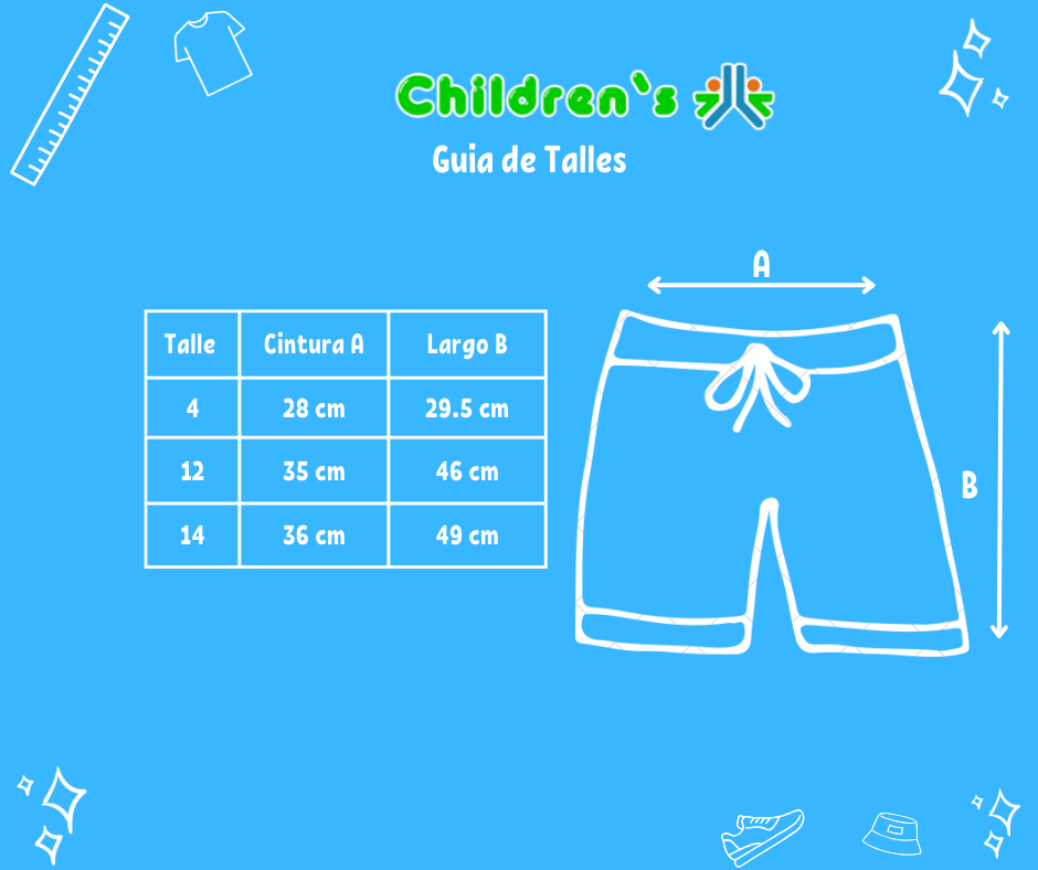 Guia de talles Short de Baño Microfibra Estampado