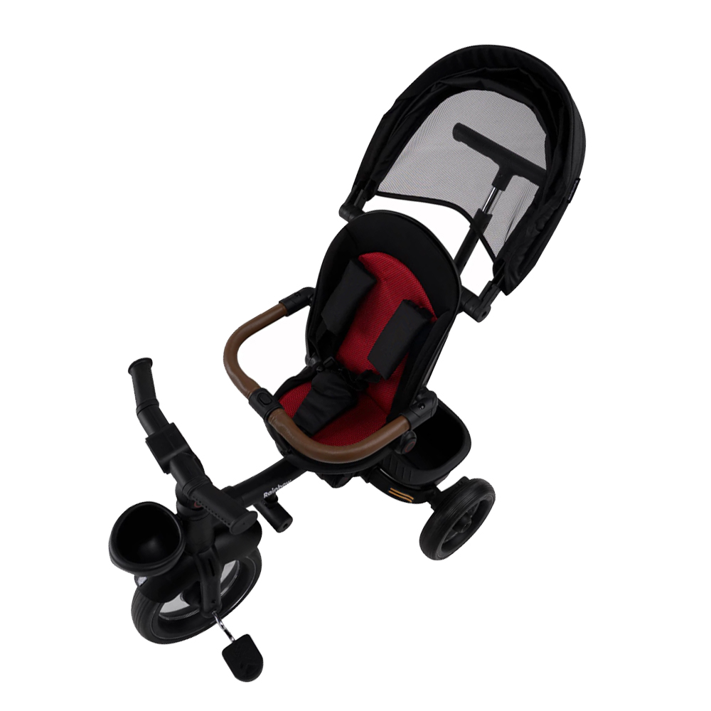 Triciclo Infantil Aurelio Plegable Reclinable Y Giratorio Con Capota Y Barra Direccional