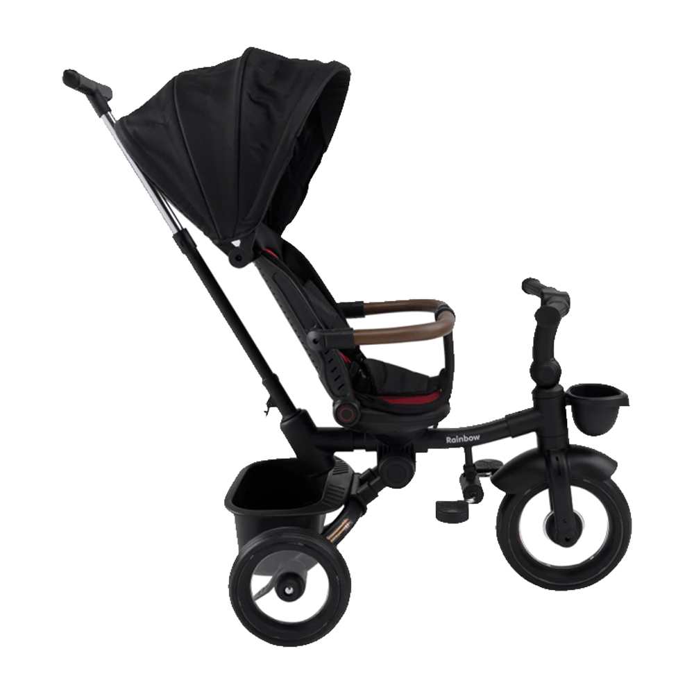 Triciclo Infantil Aurelio Plegable Reclinable Y Giratorio Con Capota Y Barra Direccional