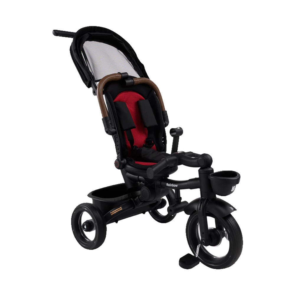 Triciclo Infantil Aurelio Plegable Reclinable Y Giratorio Con Capota Y Barra Direccional