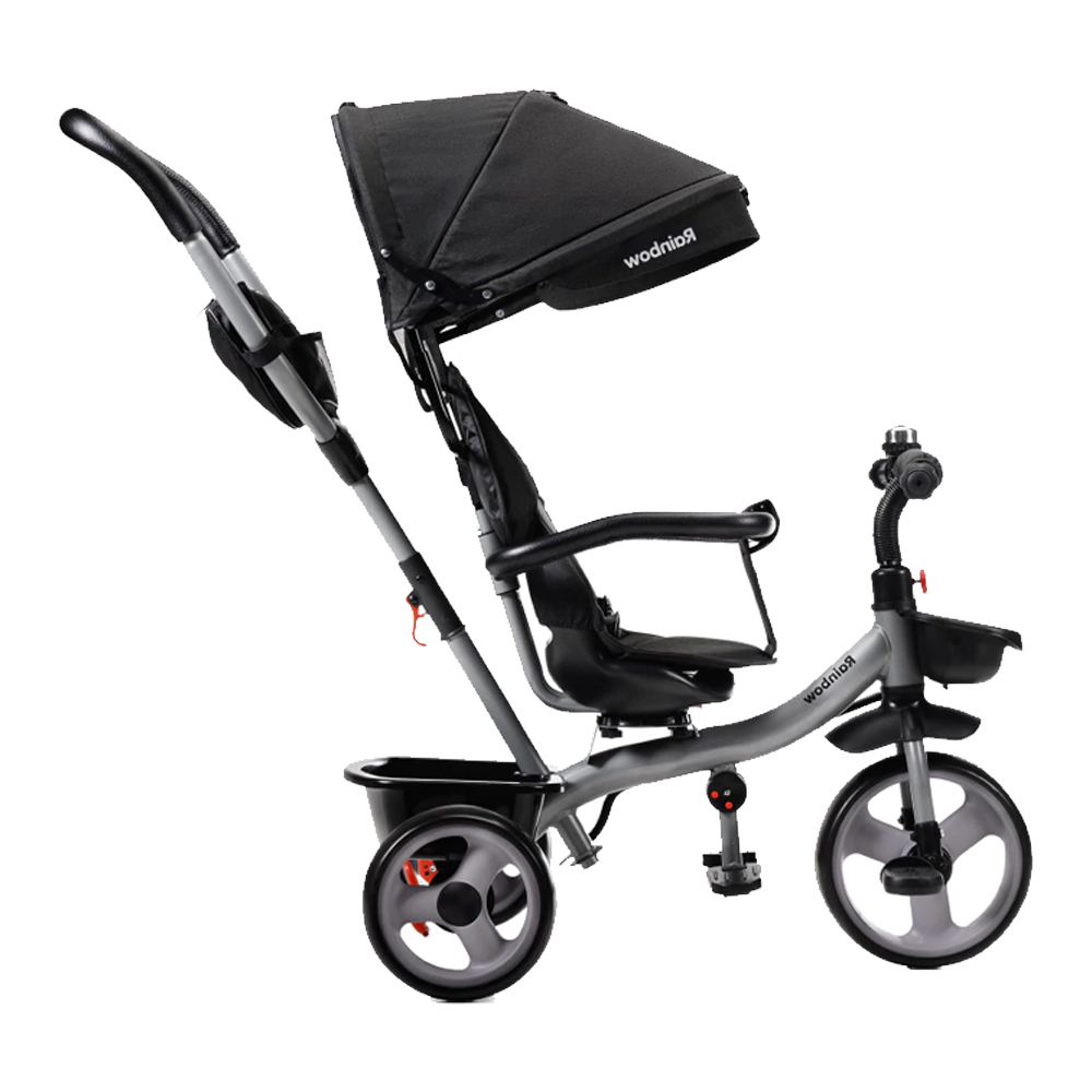 Triciclo Infantil Safir Plus Con Manija Direccional Y Capota